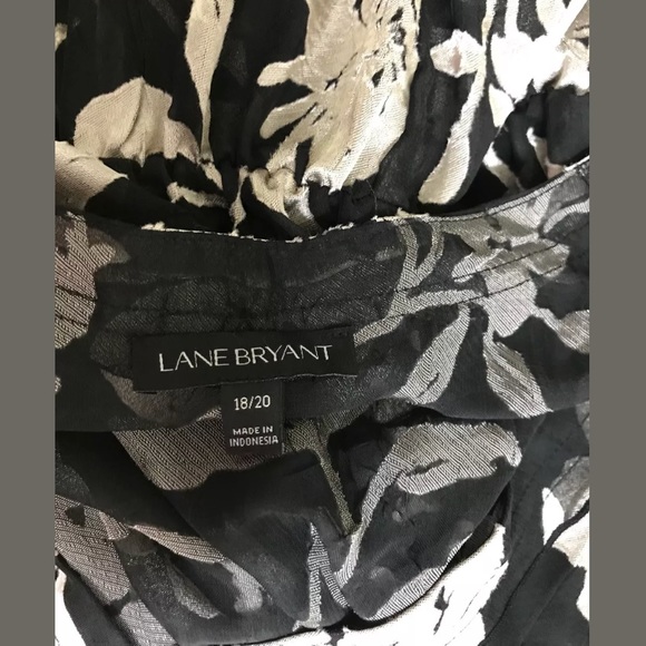 💥SOLD💥LaneBryant Floral Print Sheer Peplum Tunic - Picture 6 of 6